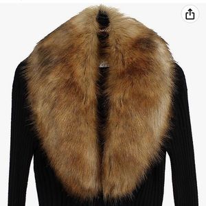 Soft faux fur scarf/neck warmer/collar